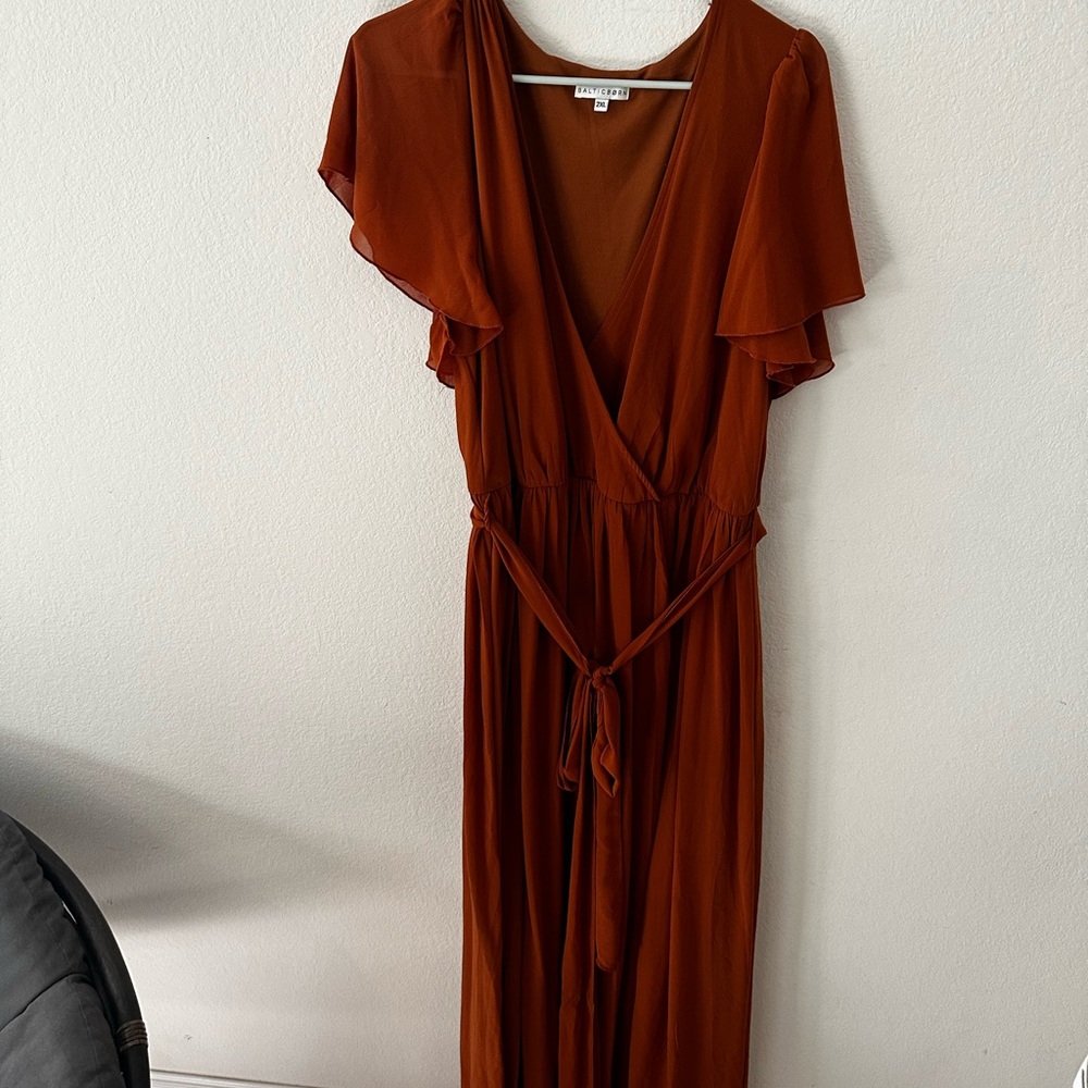 Baltic Born, Kristina Maxi Dress, Nutmeg, Size 2XL